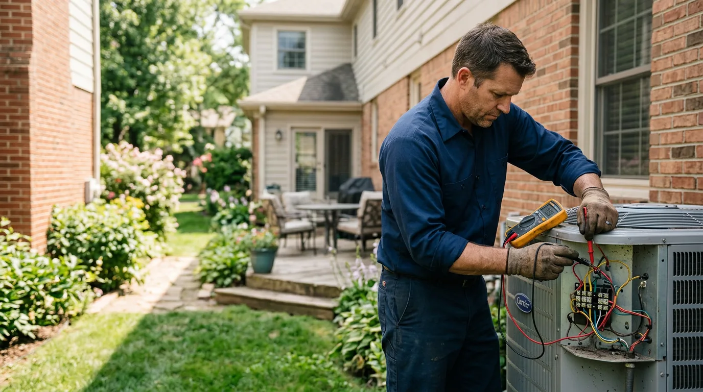 HVAC technician working near Hancock, MN